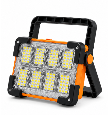 Reflector Solar LED 150W con Power Bank – Iluminación Solar + Carga USB