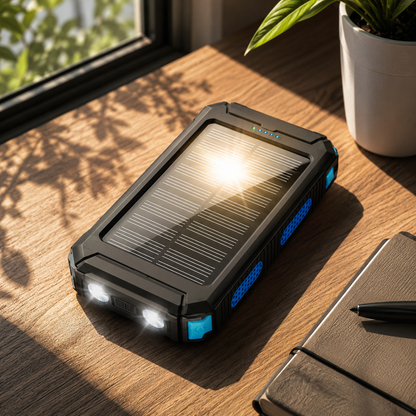 POWER BANK SOLAR DE 20000 mAh