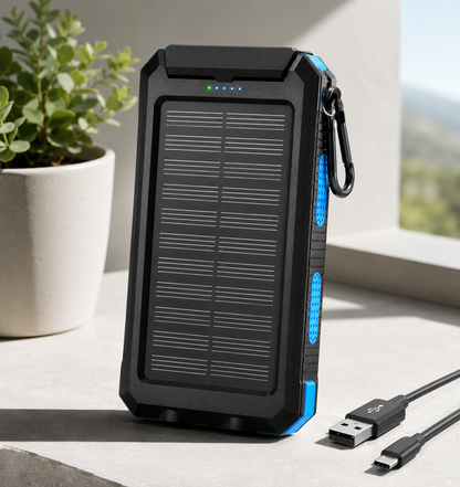 POWER BANK DE 20000mAh + Panel Solar
