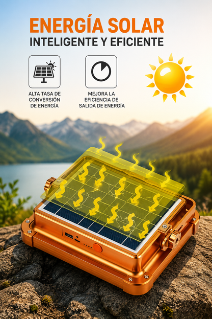 Reflector Solar LED 150W con Power Bank – Iluminación Solar + Carga USB
